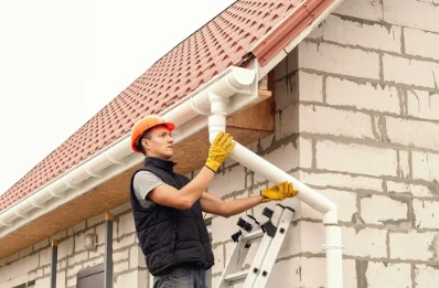 Pose et remplacement de gouttières à Faux-Villecerf